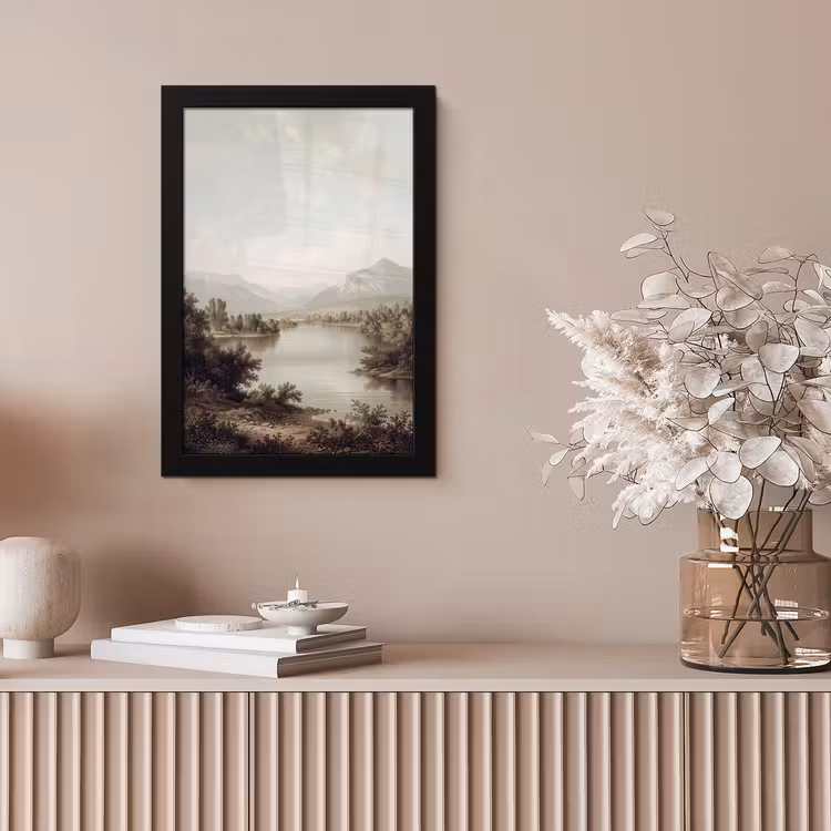 Klassiek - Landschap - Sereen fotolijst zwart zonder passe partout klein -sfeer5