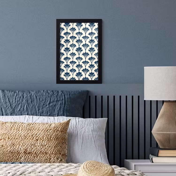 Klassiek - Motief - Blauw fotolijst zwart zonder passe partout klein 224 -sfeer3