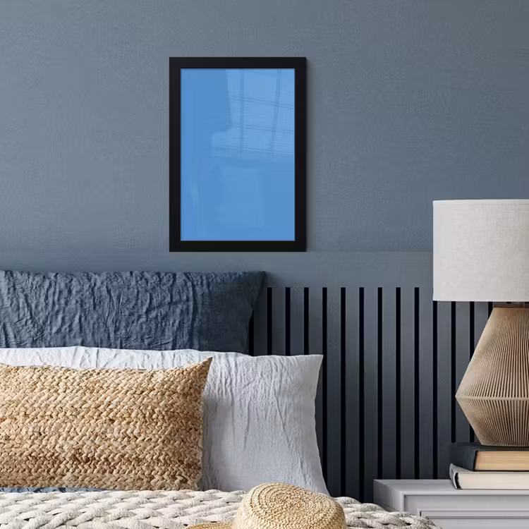 Cornflower - Blue - Blauw fotolijst zwart zonder passe partout klein 224 -sfeer3