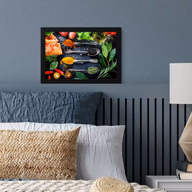 Kruiden - Lepels - Keuken - Specerijen fotolijst zwart zonder passe partout klein -sfeer3