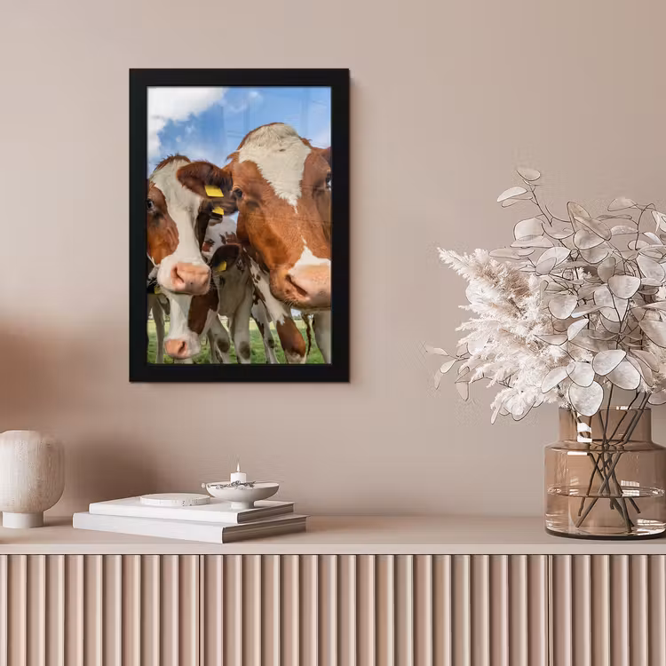 Koeien - Dieren - Weiland - Natuur fotolijst zwart zonder passe partout klein -sfeer5