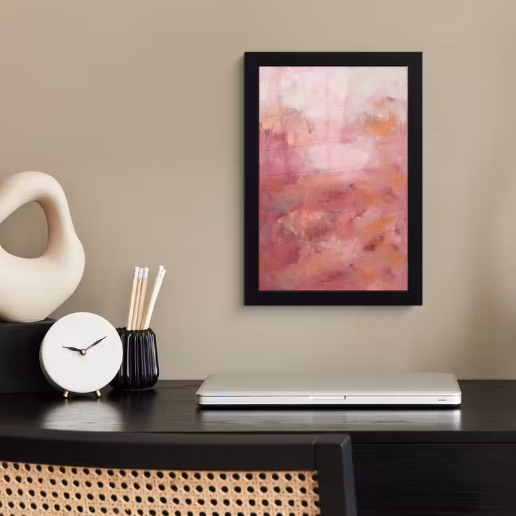 Kunst - Vloeiend - Pastel - Abstract fotolijst zwart zonder passe partout klein -sfeer1
