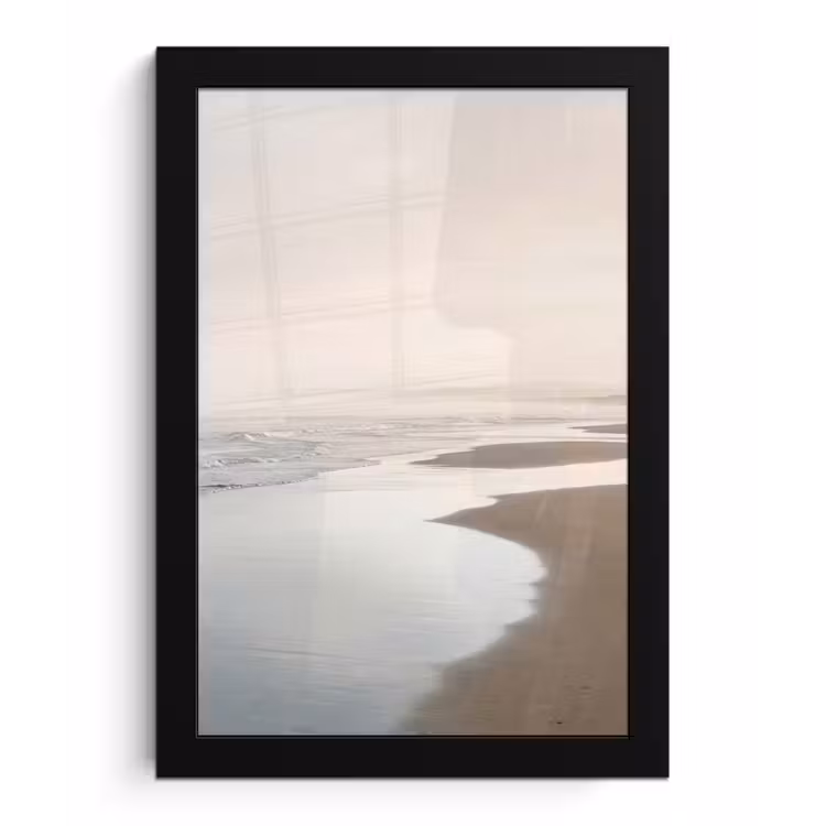 Kustlijn - Strand - Oceaan fotolijst zwart zonder passe partout klein -3d