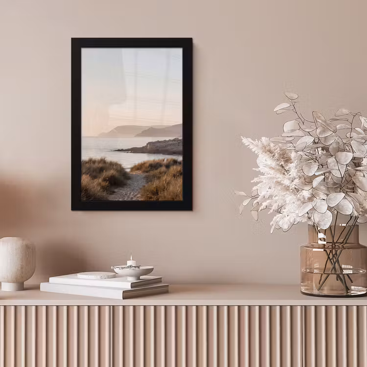 Landschap - Kust - Duinen fotolijst zwart zonder passe partout klein -sfeer5