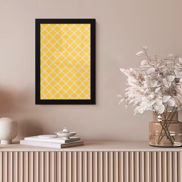 Lantaarn - Arabesk - Elegant - Geel fotolijst zwart zonder passe partout klein 224 -sfeer5