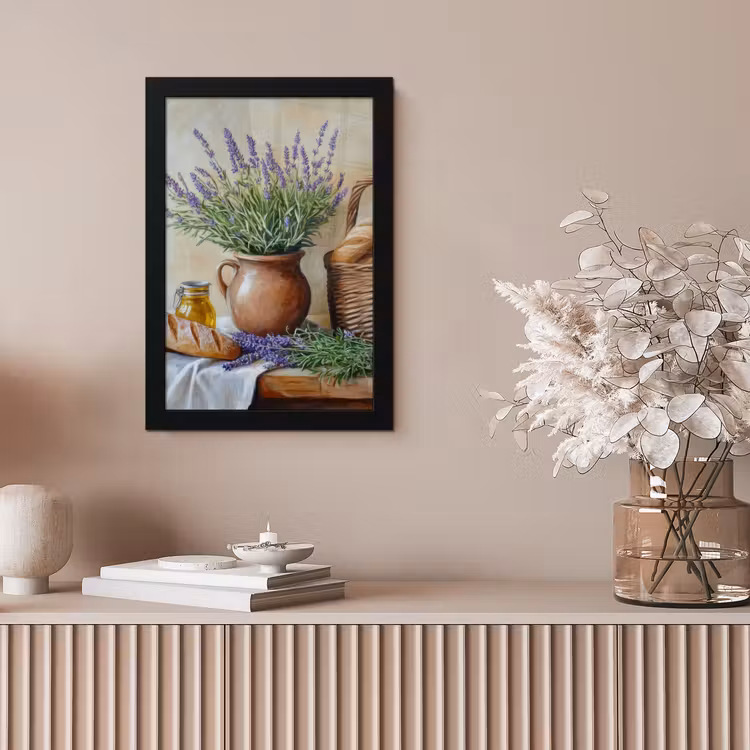Lavendel - Brood - Stilleven fotolijst zwart zonder passe partout klein -sfeer5