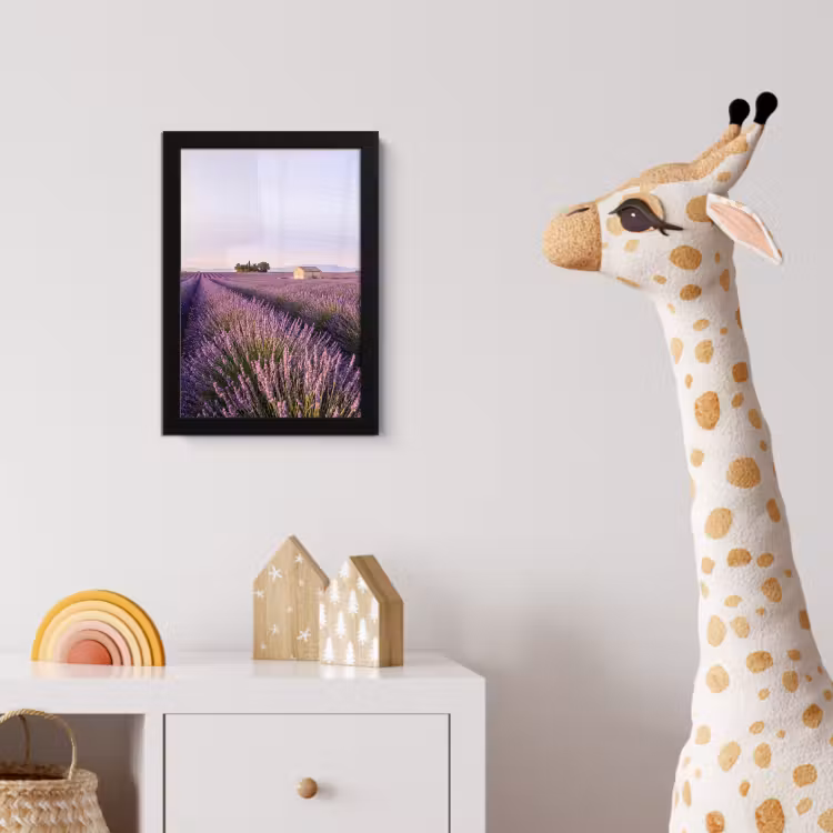Lavendel - Landschap - Sereen - Paars fotolijst zwart zonder passe partout klein -usfeer4_kinderkamer