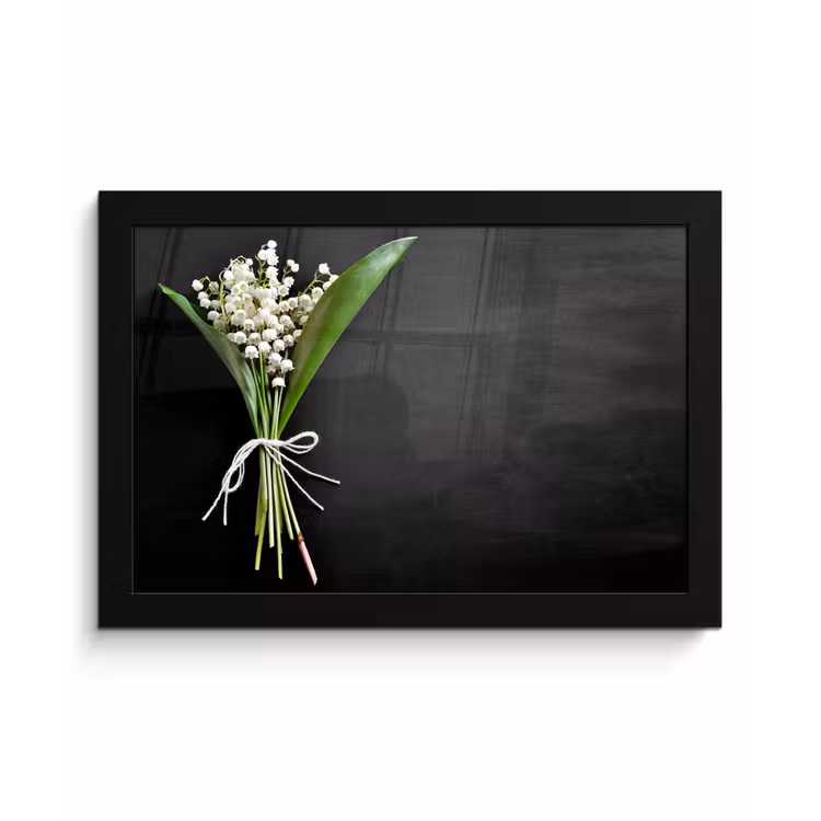 bloemen-5-1-1 fotolijst zwart zonder passe partout klein -3d