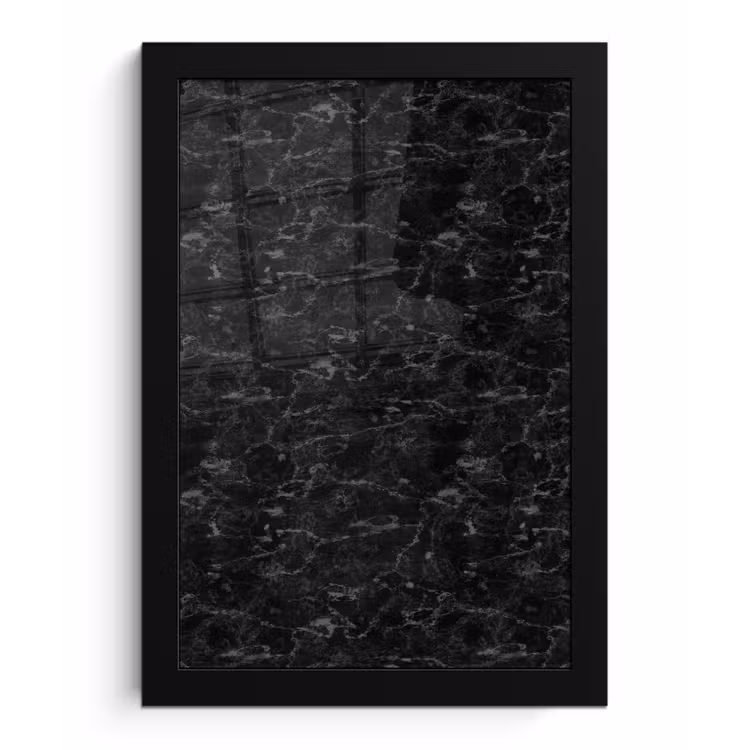 Marmer - Aders - Zwart fotolijst zwart zonder passe partout klein 224 -3d