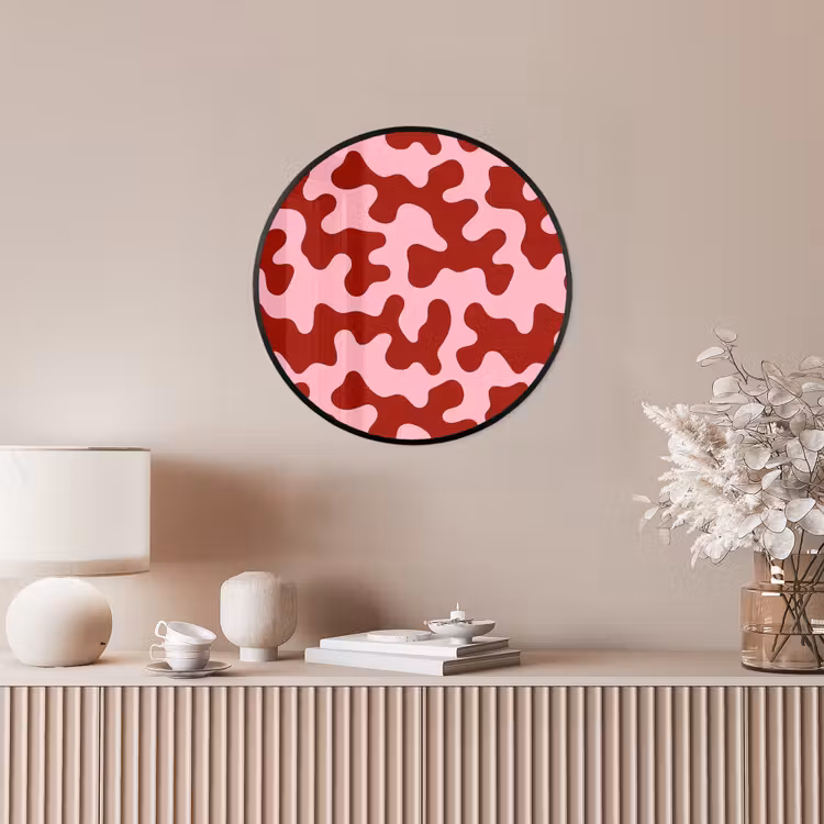 Modern - Abstract - Rood Fotolijst rond zonder passe partout klein 856 -sfeer3