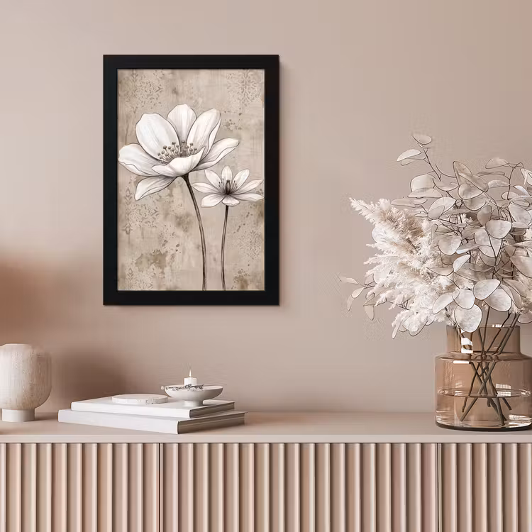 Modern - Design - Wit fotolijst zwart zonder passe partout klein -sfeer5
