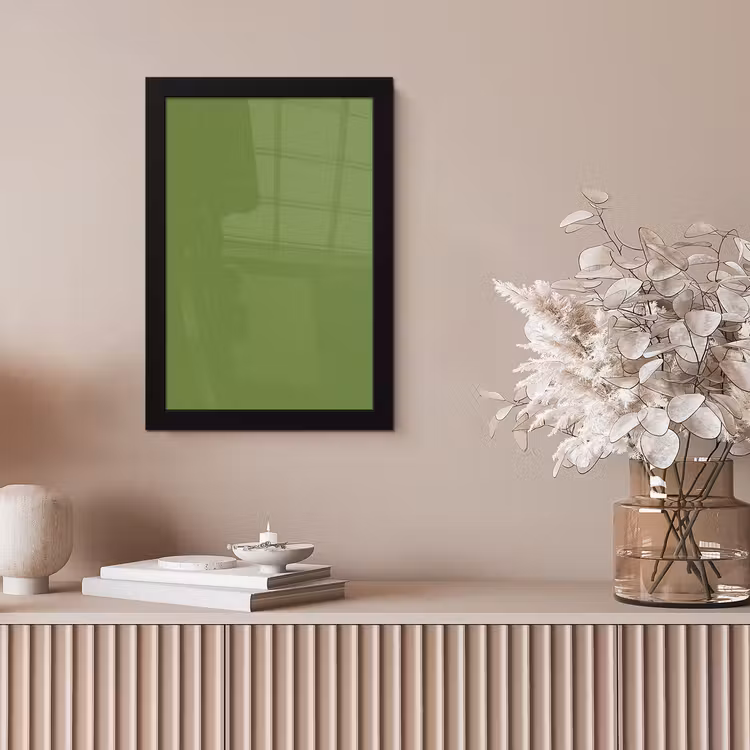 Moss - Green - Groen fotolijst zwart zonder passe partout klein 224 -sfeer5