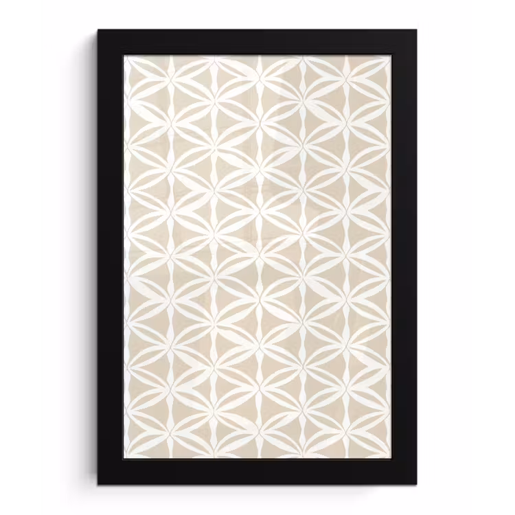 Motief - Modern - Beige fotolijst zwart zonder passe partout klein 224 -3d