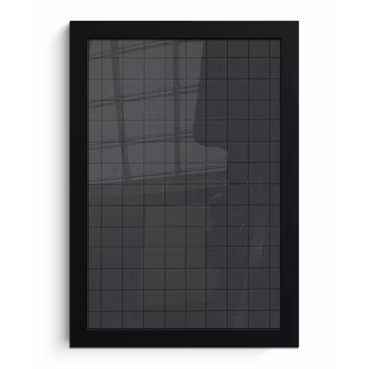 Patroon - Tegel - Antraciet fotolijst zwart zonder passe partout klein 224 -3d