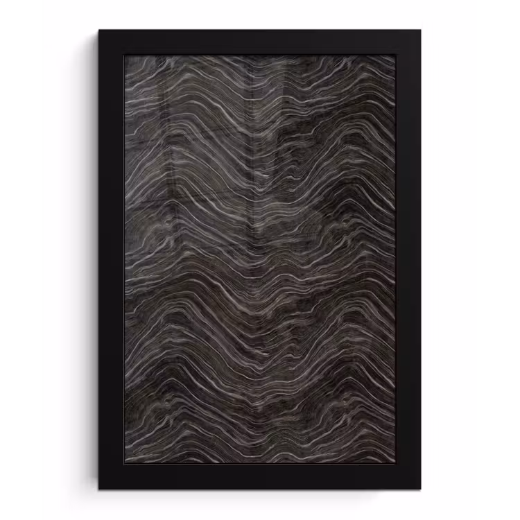 Patroon - Contrast - Antraciet fotolijst zwart zonder passe partout klein 224 -3d
