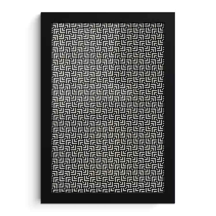 Patroon - Marmer - Zwart fotolijst zwart zonder passe partout klein 224 -3d