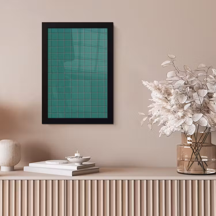 Patroon - Patroon - Smaragd fotolijst zwart zonder passe partout klein 224 -sfeer5