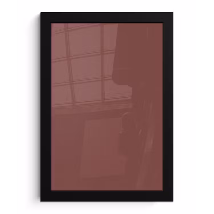 Muted - Raisin - Rood fotolijst zwart zonder passe partout klein 224 -3d