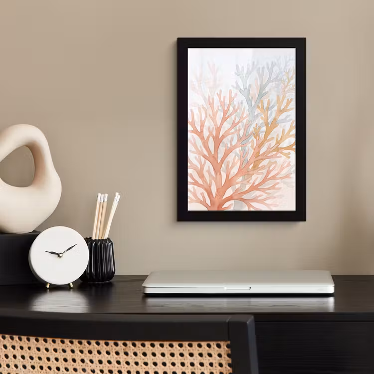 Natuur - Abstract - Aquarel - Organisch - Warm fotolijst zwart zonder passe partout klein -sfeer1