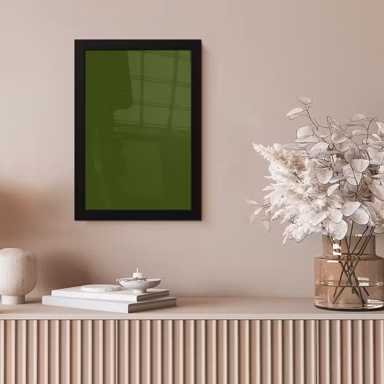 Olive - Drab - Groen fotolijst zwart zonder passe partout klein 224 -sfeer5