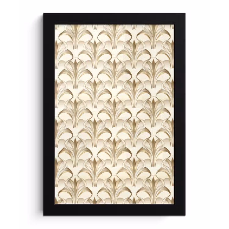 Ornament - Barok - Goud fotolijst zwart zonder passe partout klein 224 -3d