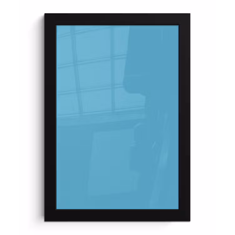 Ocean - Teal - Blauw fotolijst zwart zonder passe partout klein 224 -3d