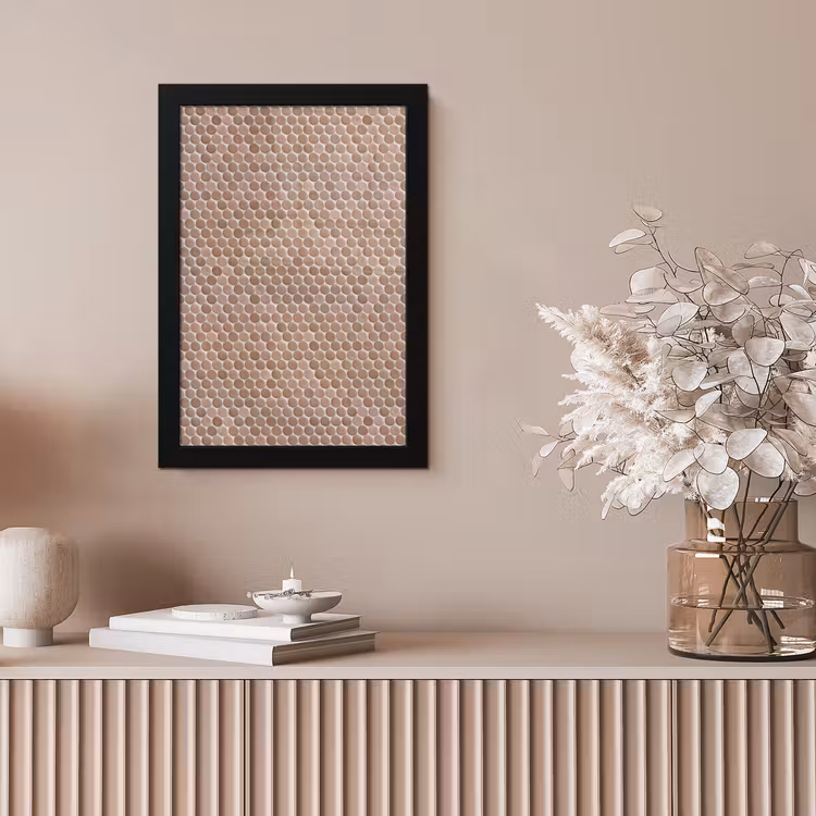 Penny - Mozaïek - Oudroze - Terracotta fotolijst zwart zonder passe partout klein 224 -sfeer5
