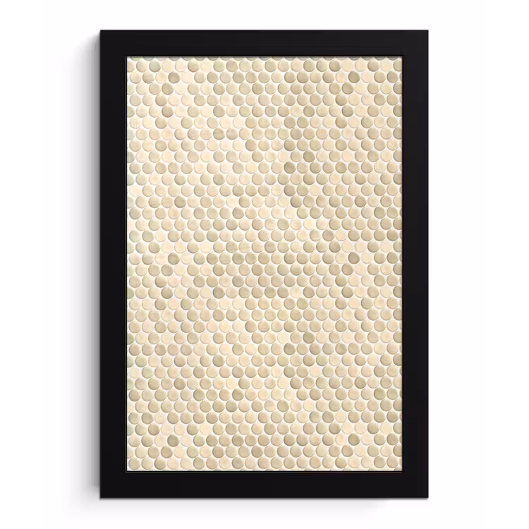 Penny - Mozaïek - Zand fotolijst zwart zonder passe partout klein 224 -3d
