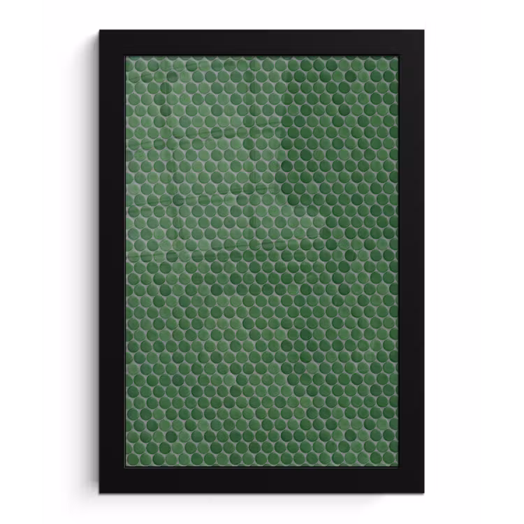 Penny - Mozaïek - Bosgroen - Green fotolijst zwart zonder passe partout klein 224 -3d