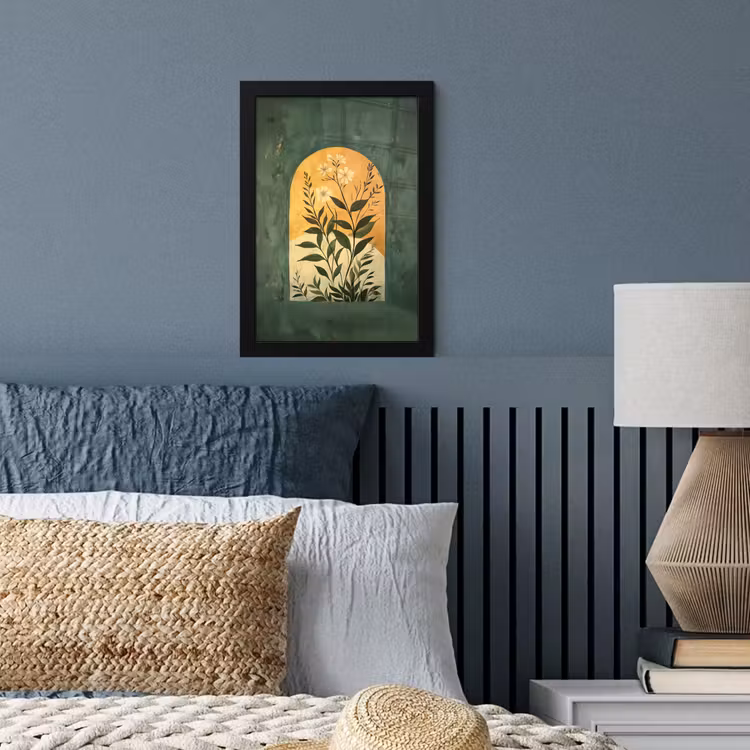 Plant - Bloemen - Wit fotolijst zwart zonder passe partout klein -sfeer3