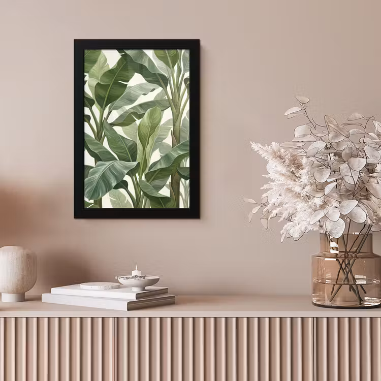 Planten - Bladeren - Tropisch - Groen fotolijst zwart zonder passe partout klein -sfeer5