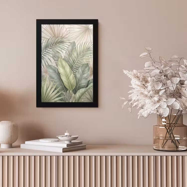 Planten - Tropisch - Bladeren - Groen - Natuur fotolijst zwart zonder passe partout klein -sfeer5