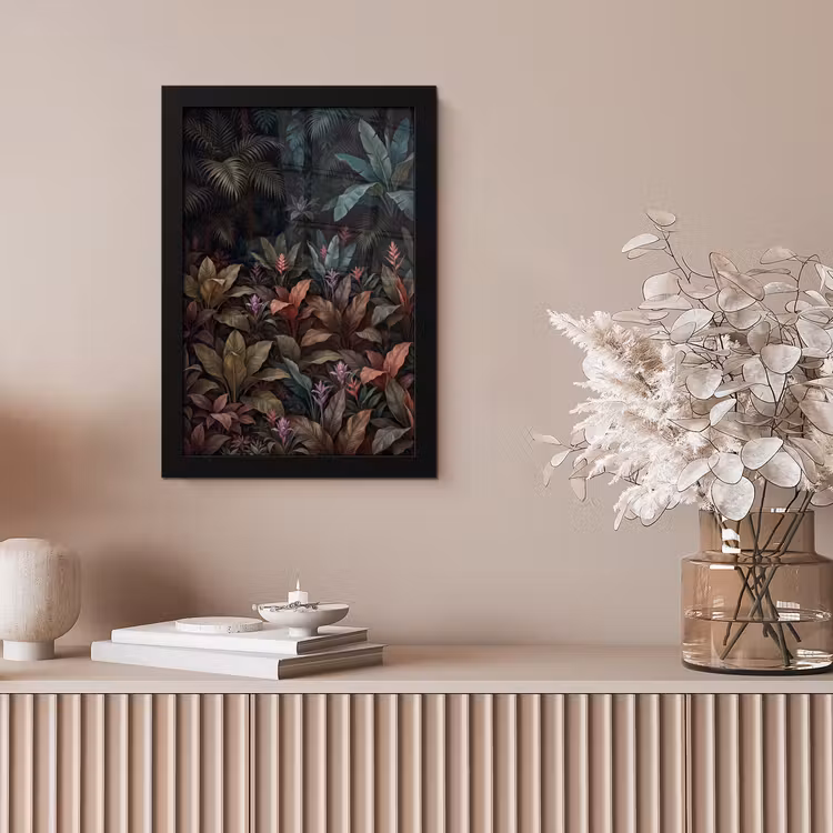 Planten - Tropisch - Jungle - Donker - Natuur fotolijst zwart zonder passe partout klein -sfeer5