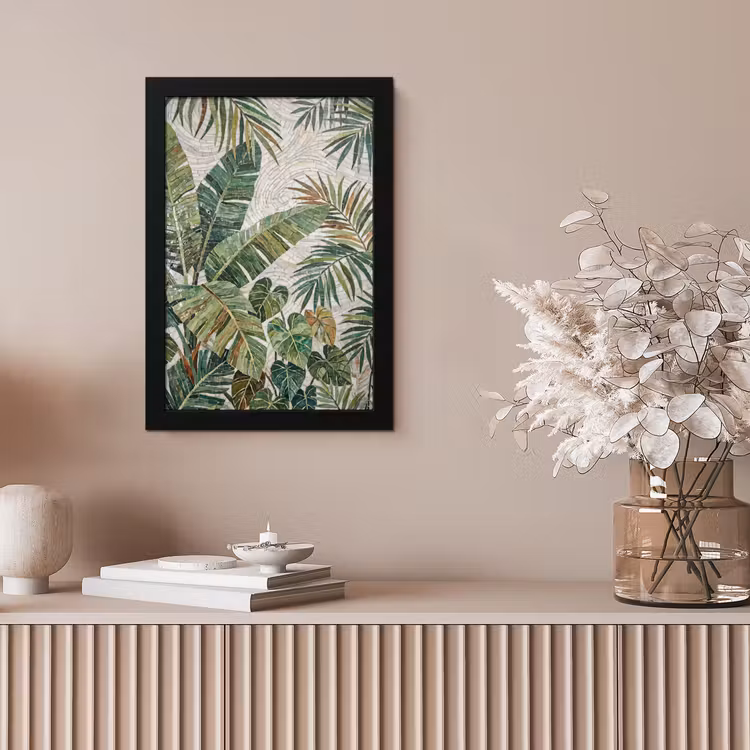 Planten - Tropisch - Mozaïek - Natuur - Groen fotolijst zwart zonder passe partout klein -sfeer5