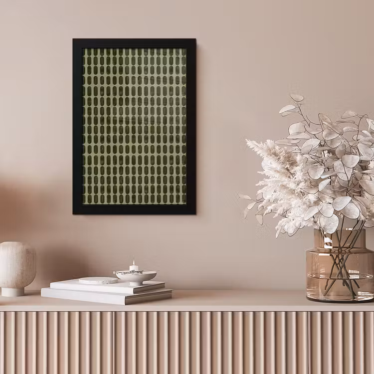 Ritmisch - Effect - Groen fotolijst zwart zonder passe partout klein 224 -sfeer5