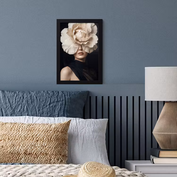 Roos - Tijdloos - Zwart fotolijst zwart zonder passe partout klein -sfeer3