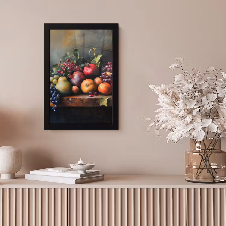 Rustiek - Stilleven - Fruit fotolijst zwart zonder passe partout klein -sfeer5