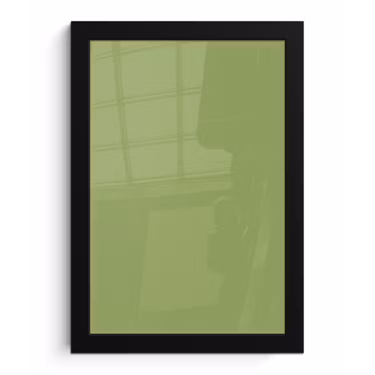 Sage - Green - Groen fotolijst zwart zonder passe partout klein 224 -3d