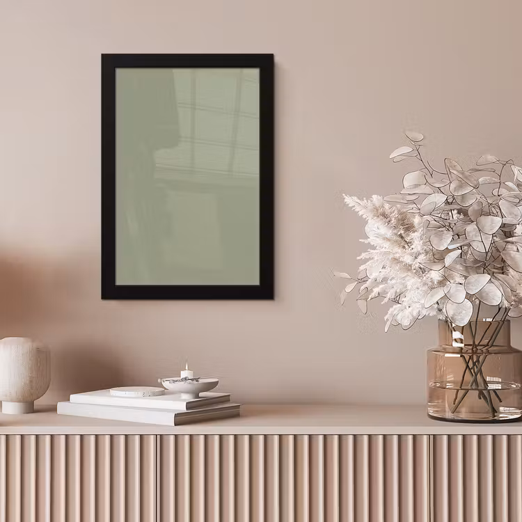 Sage - Mist - Groen fotolijst zwart zonder passe partout klein 224 -sfeer5