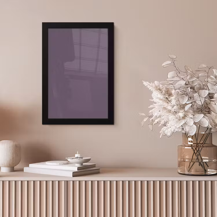 Velvet - Aubergine - Paars fotolijst zwart zonder passe partout klein 224 -sfeer5