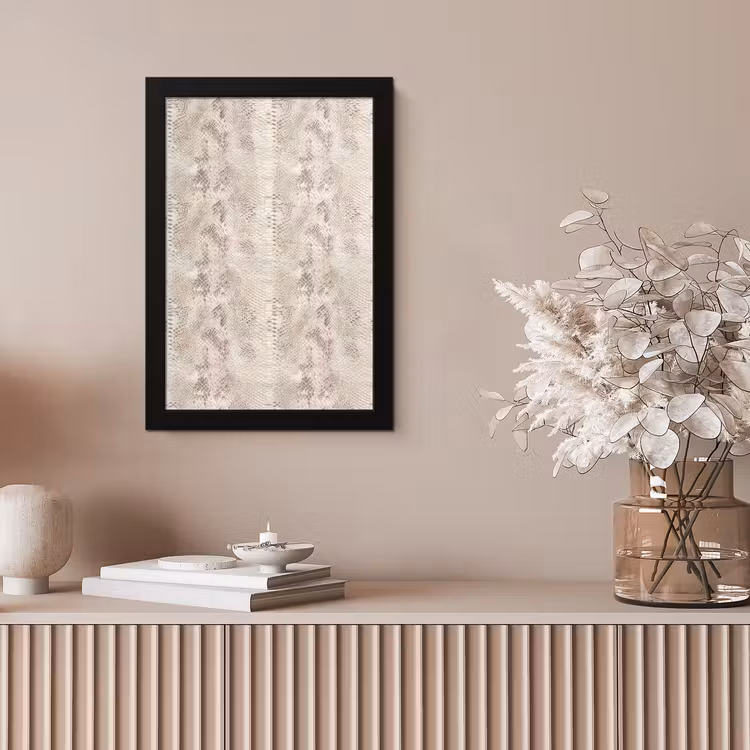 Slang - Patroon - Beige fotolijst zwart zonder passe partout klein 224 -sfeer5