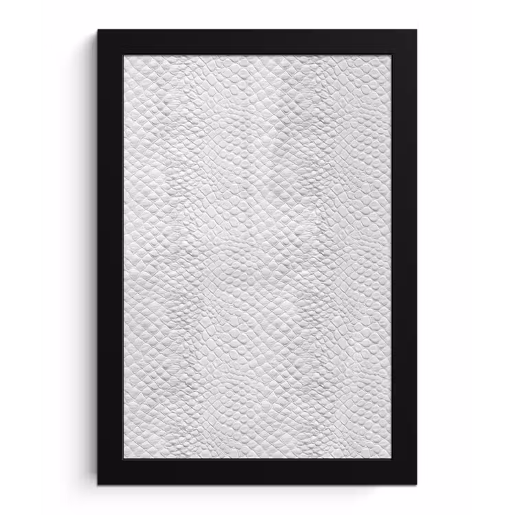Slang - Patroon - Wit fotolijst zwart zonder passe partout klein 224 -3d