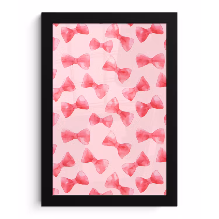 Strikken - Aquarel - Roze fotolijst zwart zonder passe partout klein 224 -3d