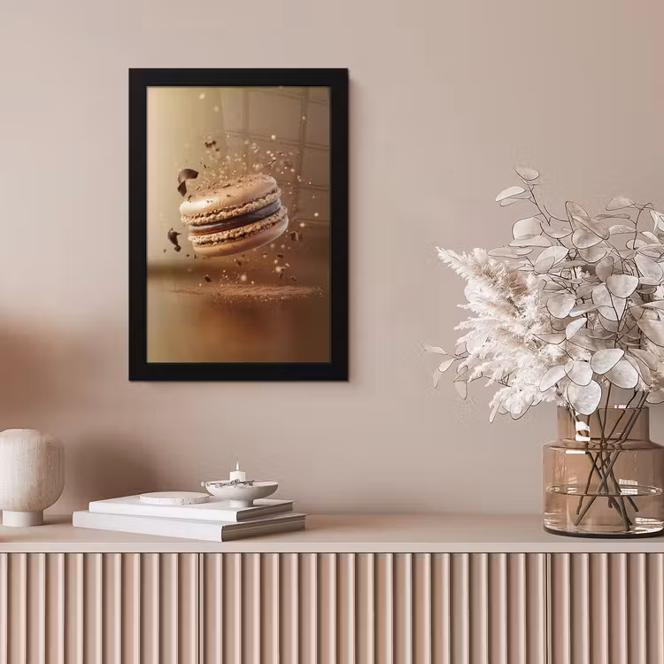 Chocolade - Macarons - Eten - Snoep fotolijst zwart zonder passe partout klein -sfeer5