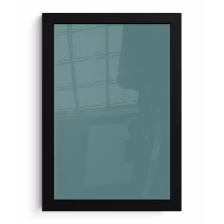 Serene - Teal - Blauw fotolijst zwart zonder passe partout klein 224 -3d