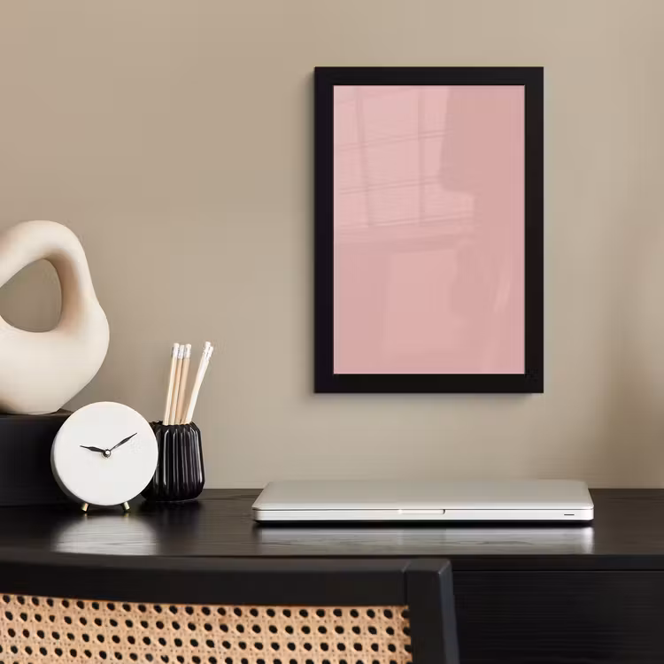 Soft - Blush - Roze fotolijst zwart zonder passe partout klein 224 -sfeer1