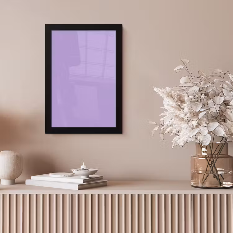 Soft - Lavender - Paars fotolijst zwart zonder passe partout klein 224 -sfeer5