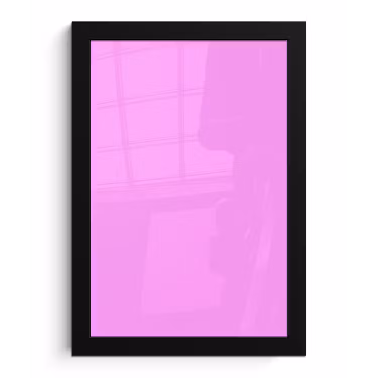 Soft - Lavender - Roze fotolijst zwart zonder passe partout klein 224 -3d