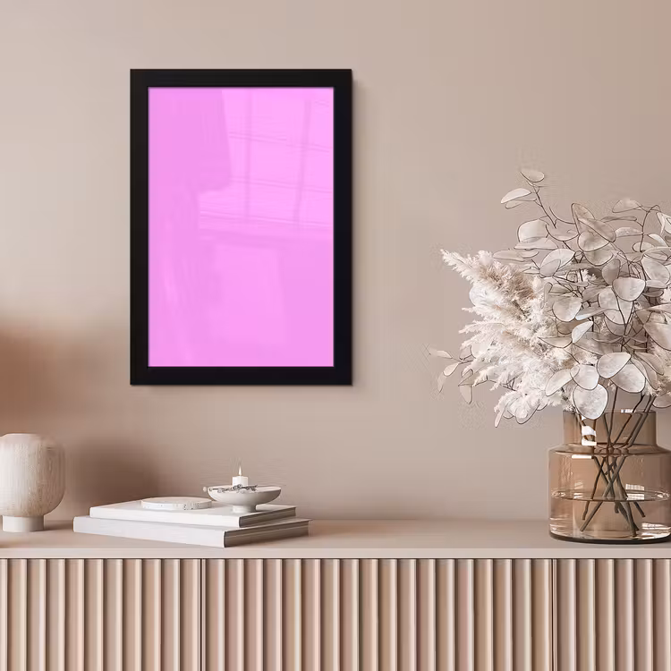 Soft - Lavender - Roze fotolijst zwart zonder passe partout klein 224 -sfeer5
