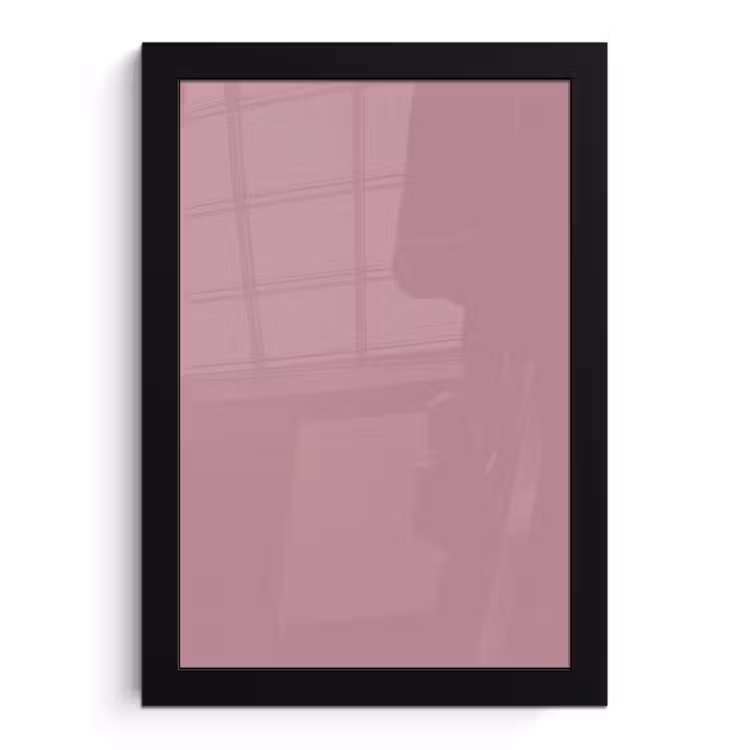 Dusty - Mauve - Paars fotolijst zwart zonder passe partout klein 224 -3d